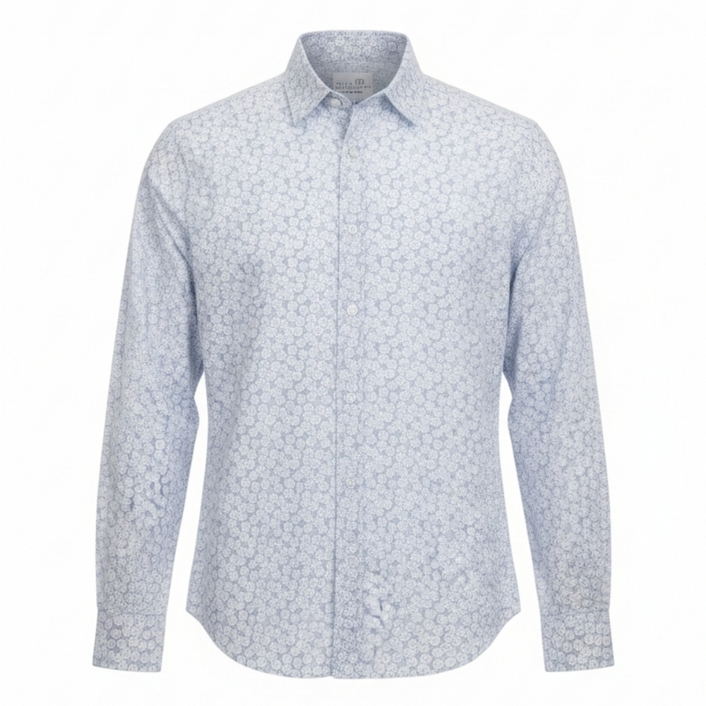 Truth Substance Common Sense  Printed Long Sleeve Button Down Shirt Mens Small
